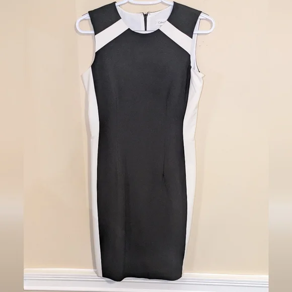 Calvin Klein Black and White Sleeveless Dress - Picture 7 of 10